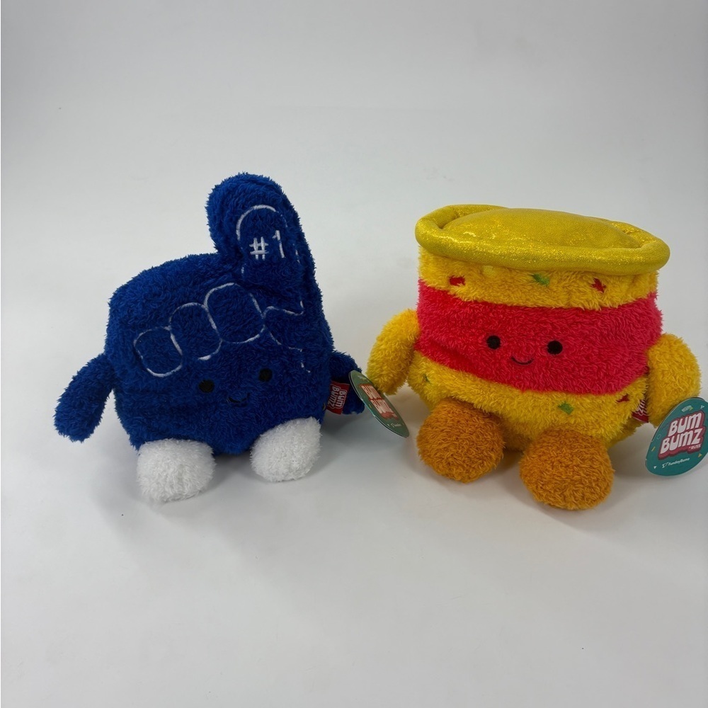 BumBumz Lot Of 2 - 7.5” Plush Fan Finger & Nacho Cheese - Picture 2 of 6